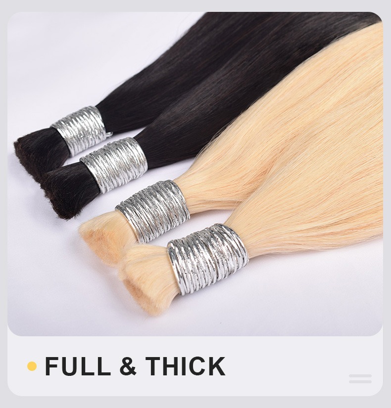 Experience sophistication with our full real hair crystal thread extensions, designed to enhance your look in the stylish atmosphere of a hair salon